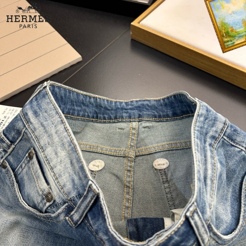 Replica Hermes Jeans For Men #1222452 $48.00 USD for Wholesale