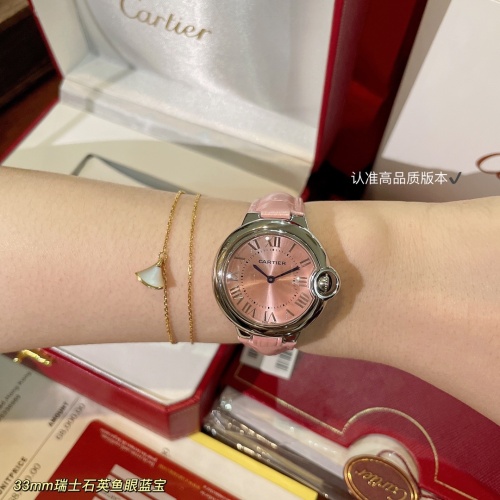 Replica Cartier AAA Quality Watches For Women #1222466 $125.00 USD for Wholesale