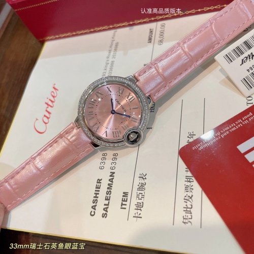 Replica Cartier AAA Quality Watches For Women #1222468 $130.00 USD for Wholesale