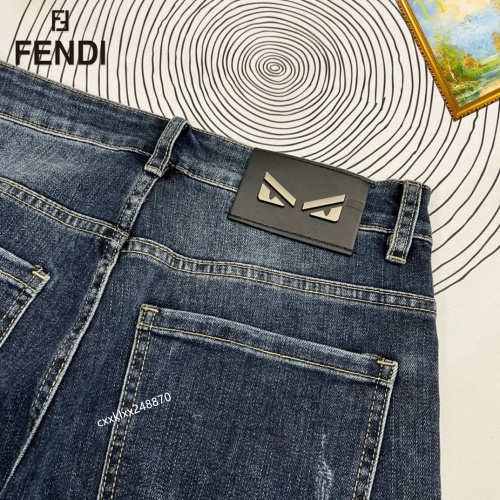 Replica Fendi Jeans For Men #1222470 $48.00 USD for Wholesale