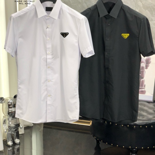 Replica Prada Shirts Short Sleeved For Men #1222505 $38.00 USD for Wholesale