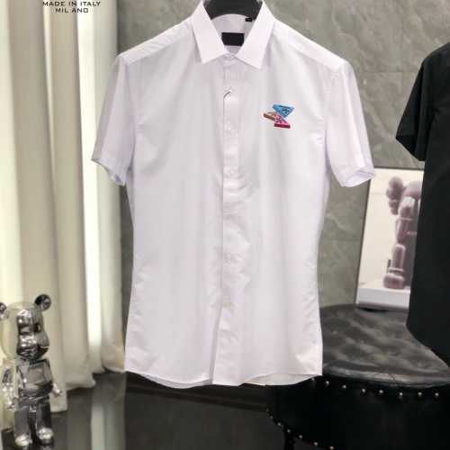 Prada Shirts Short Sleeved For Men #1222525 $38.00 USD, Wholesale Replica Prada Shirts