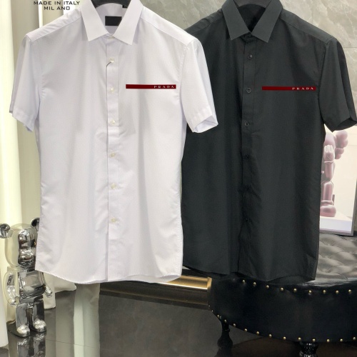 Replica Prada Shirts Short Sleeved For Men #1222538 $38.00 USD for Wholesale