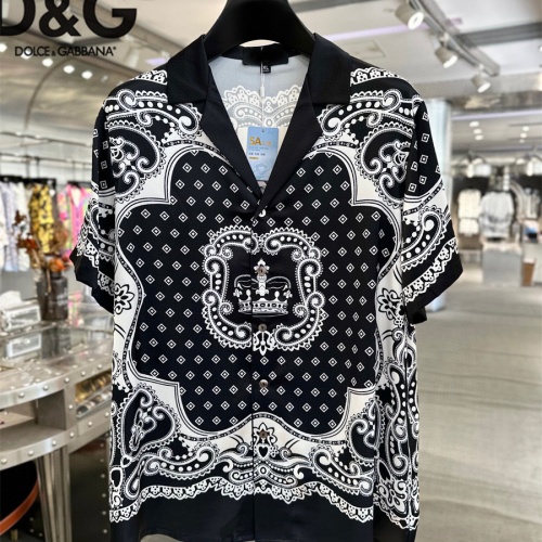 Replica Dolce & Gabbana D&G Tracksuits Short Sleeved For Men #1222545 $72.00 USD for Wholesale