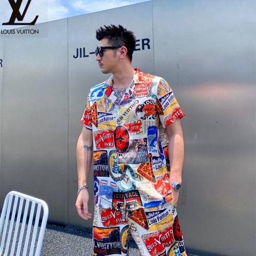 Replica Louis Vuitton LV Tracksuits Short Sleeved For Men #1222563 $72.00 USD for Wholesale