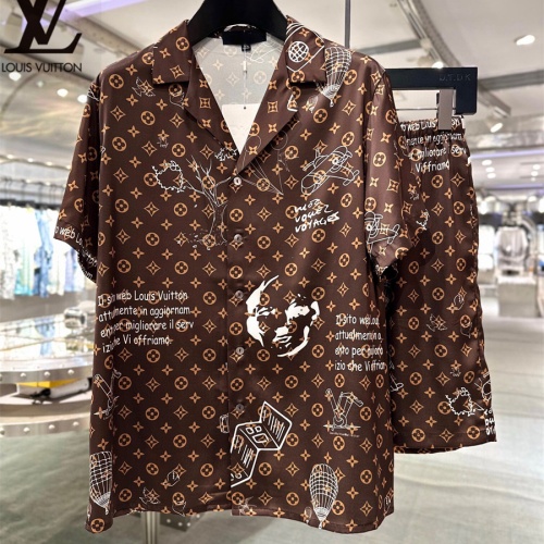 Louis Vuitton LV Tracksuits Short Sleeved For Men #1222582 $72.00 USD, Wholesale Replica Louis Vuitton LV Tracksuits