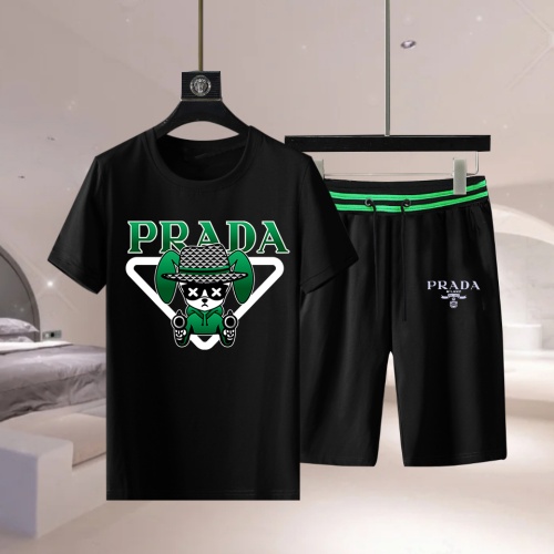 Prada Tracksuits Short Sleeved For Men #1222636 $68.00 USD, Wholesale Replica Prada Tracksuits