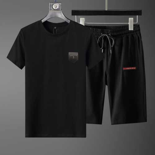 Prada Tracksuits Short Sleeved For Men #1222874 $52.00 USD, Wholesale Replica Prada Tracksuits