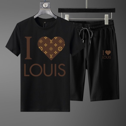 Louis Vuitton LV Tracksuits Short Sleeved For Men #1222882 $52.00 USD, Wholesale Replica Louis Vuitton LV Tracksuits