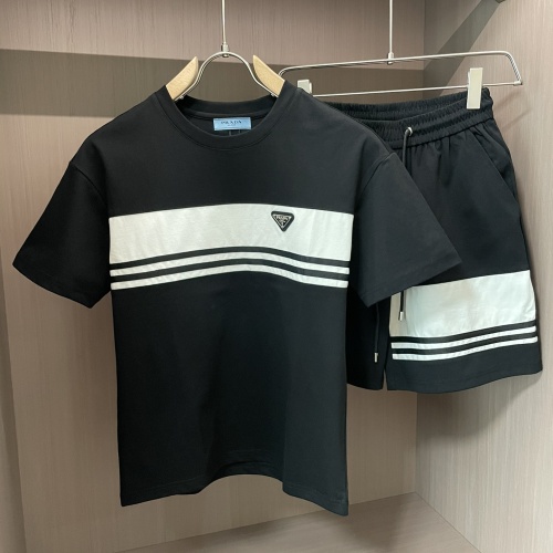 Prada Tracksuits Short Sleeved For Men #1222889 $80.00 USD, Wholesale Replica Prada Tracksuits