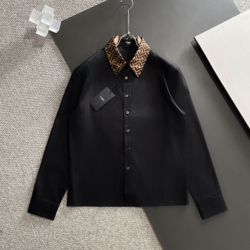 Fendi Shirts Long Sleeved For Unisex #1222993 $85.00 USD, Wholesale Replica Fendi Shirts