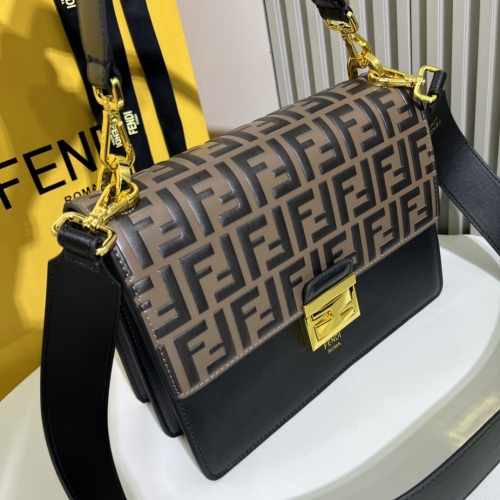 Replica Fendi AAA Quality Messenger Bags For Women #1223372 $100.00 USD for Wholesale