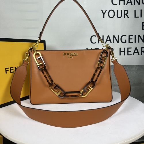 Fendi AAA Quality Shoulder Bags For Women #1223449 $105.00 USD, Wholesale Replica Fendi AAA Quality Shoulder Bags