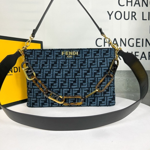 Fendi AAA Quality Shoulder Bags For Women #1223451 $105.00 USD, Wholesale Replica Fendi AAA Quality Shoulder Bags