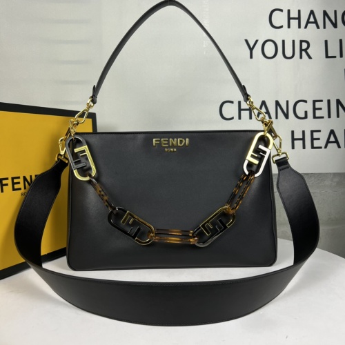 Fendi AAA Quality Shoulder Bags For Women #1223452 $105.00 USD, Wholesale Replica Fendi AAA Quality Shoulder Bags