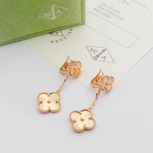 Van Cleef &amp; Arpels Earrings For Women #1223607 $34.00 USD, Wholesale Replica Van Cleef &amp; Arpels Earrings