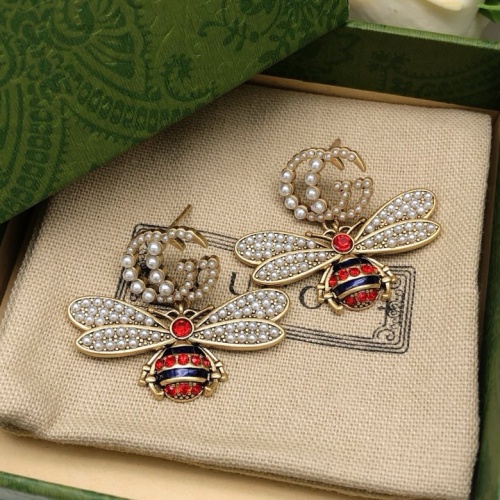 Replica Gucci Earrings For Women #1223609 $32.00 USD for Wholesale