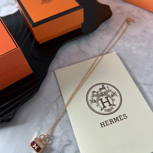 Replica Hermes Necklaces #1223702 $42.00 USD for Wholesale