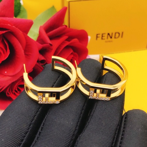 Replica Fendi Earrings For Women #1223875 $29.00 USD for Wholesale