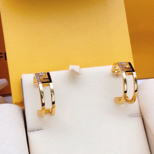 Replica Fendi Earrings For Women #1223875 $29.00 USD for Wholesale