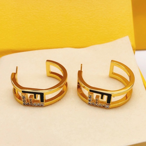 Replica Fendi Earrings For Women #1223875 $29.00 USD for Wholesale