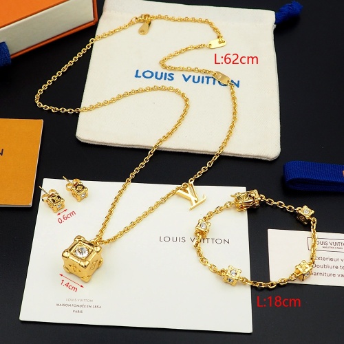 Louis Vuitton LV Jewelry Set For Women #1223883 $68.00 USD, Wholesale Replica Louis Vuitton LV Jewelry Set