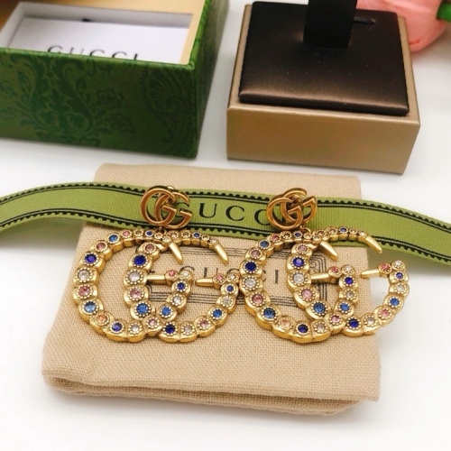 Replica Gucci Earrings For Women #1223972 $32.00 USD for Wholesale