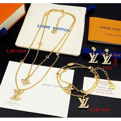 Louis Vuitton LV Jewelry Set For Women #1223977 $72.00 USD, Wholesale Replica Louis Vuitton LV Jewelry Set