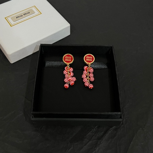 Replica MIU MIU Earrings For Women #1224052 $38.00 USD for Wholesale