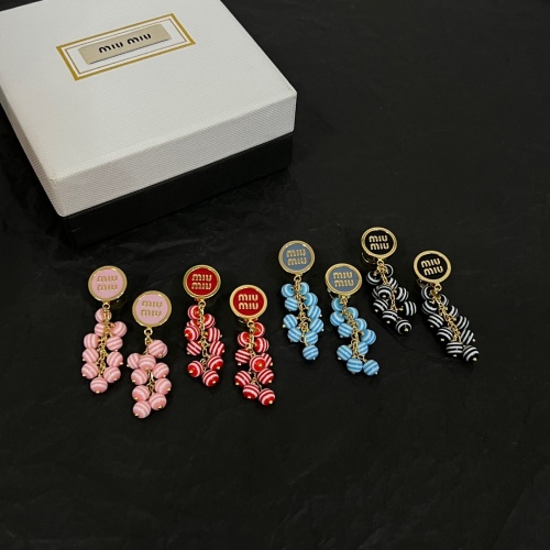 Replica MIU MIU Earrings For Women #1224053 $38.00 USD for Wholesale