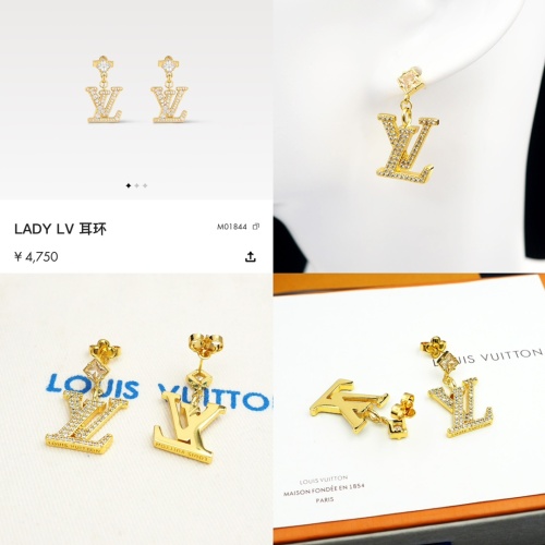 Replica Louis Vuitton Earrings For Women #1224063 $25.00 USD for Wholesale