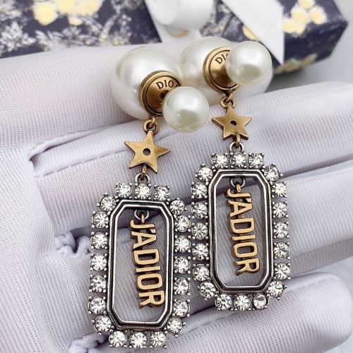 Replica Christian Dior Earrings For Women #1224128 $29.00 USD for Wholesale