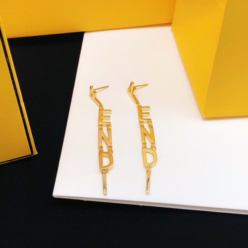 Replica Fendi Earrings For Women #1224140 $29.00 USD for Wholesale