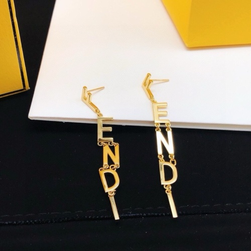 Replica Fendi Earrings For Women #1224140 $29.00 USD for Wholesale