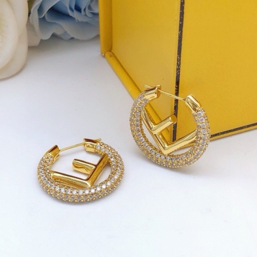 Replica Fendi Earrings For Women #1224254 $29.00 USD for Wholesale