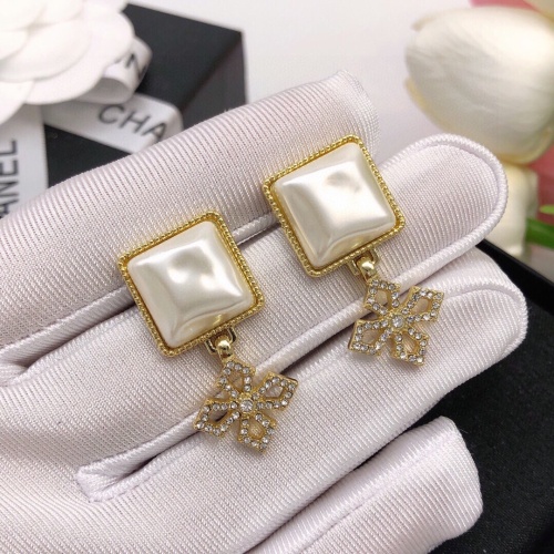 Replica Chanel Earrings For Women #1224341 $27.00 USD for Wholesale