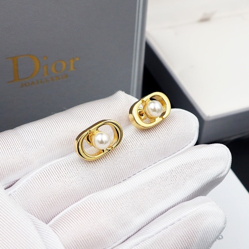 Replica Christian Dior Earrings For Women #1224363 $25.00 USD for Wholesale