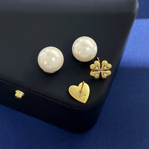 Replica Christian Dior Earrings For Women #1224377 $29.00 USD for Wholesale