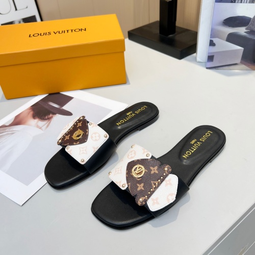 Louis Vuitton Slippers For Women #1224723 $80.00 USD, Wholesale Replica Louis Vuitton Slippers