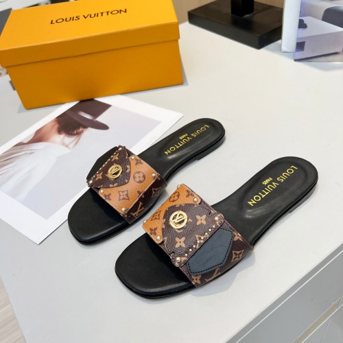 Louis Vuitton Slippers For Women #1224724 $80.00 USD, Wholesale Replica Louis Vuitton Slippers