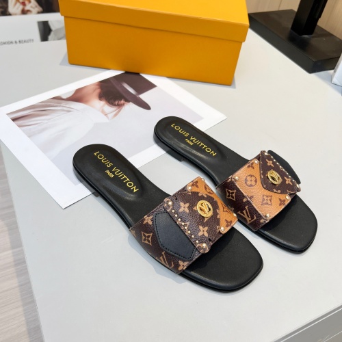 Replica Louis Vuitton Slippers For Women #1224724 $80.00 USD for Wholesale