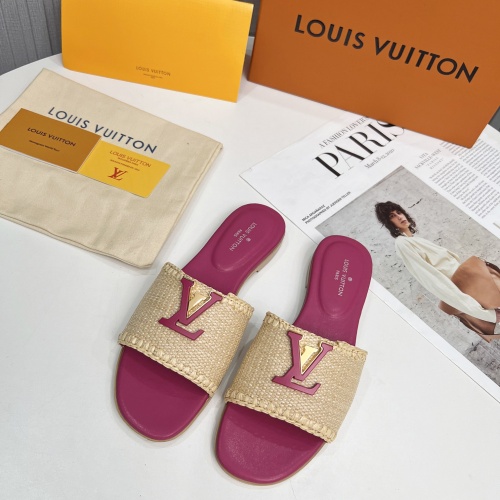 Louis Vuitton Slippers For Women #1224741 $88.00 USD, Wholesale Replica Louis Vuitton Slippers