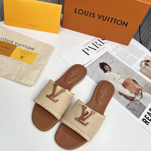 Louis Vuitton Slippers For Women #1224743 $88.00 USD, Wholesale Replica Louis Vuitton Slippers