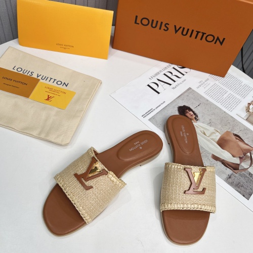 Replica Louis Vuitton Slippers For Women #1224743 $88.00 USD for Wholesale