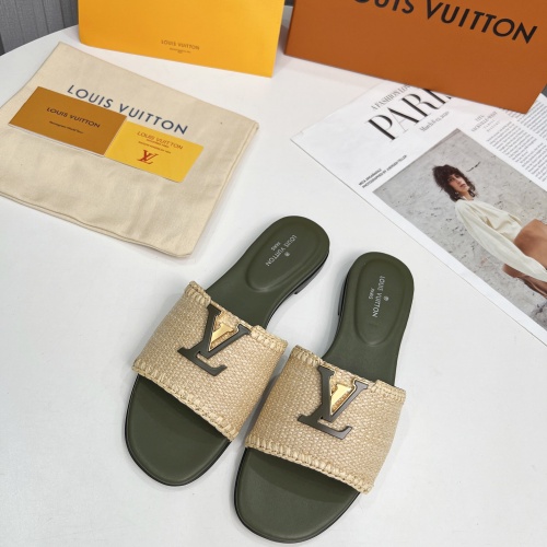 Louis Vuitton Slippers For Women #1224744 $88.00 USD, Wholesale Replica Louis Vuitton Slippers