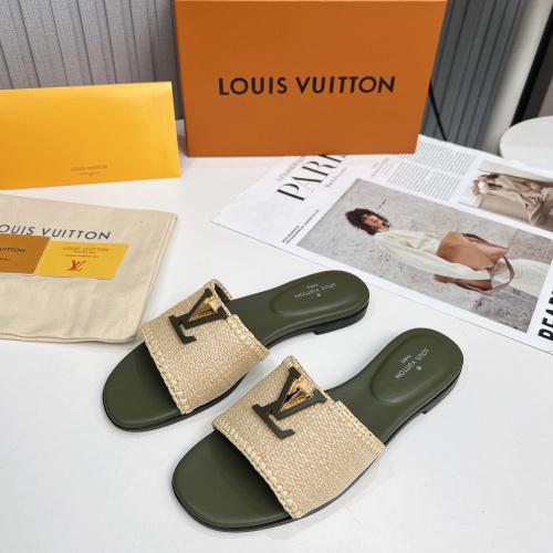 Replica Louis Vuitton Slippers For Women #1224744 $88.00 USD for Wholesale