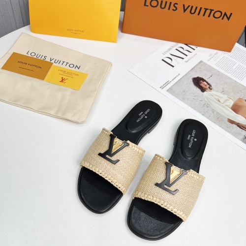 Louis Vuitton Slippers For Women #1224745 $88.00 USD, Wholesale Replica Louis Vuitton Slippers