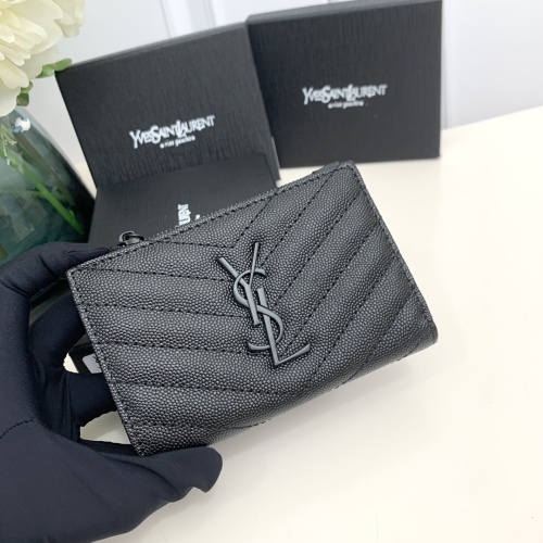 Replica Yves Saint Laurent YSL Wallets #1224758 $42.00 USD for Wholesale