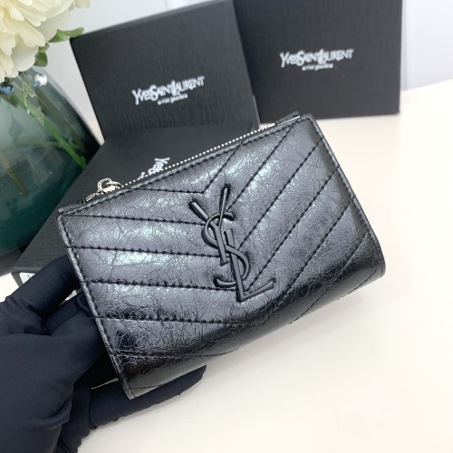 Replica Yves Saint Laurent YSL Wallets #1224759 $42.00 USD for Wholesale