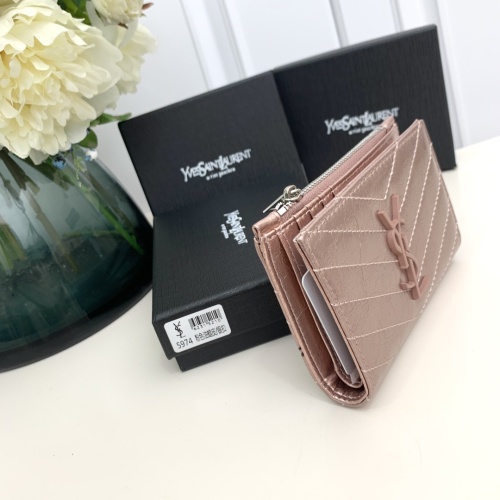 Replica Yves Saint Laurent YSL Wallets #1224763 $42.00 USD for Wholesale